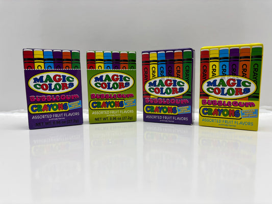 Crayon bubble gum